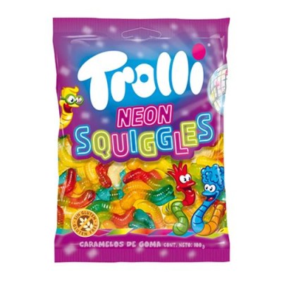 Trolli Neon Squiggles 12 Pz X 100 Gr