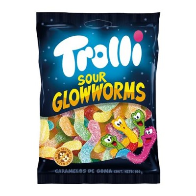 Trolli Sour Glowworms 12 Pz...